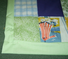 Quilt Squares Pinned